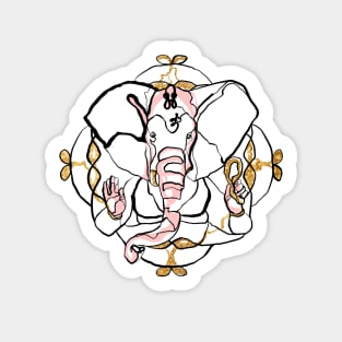 Single Line - Ganesha Sticker